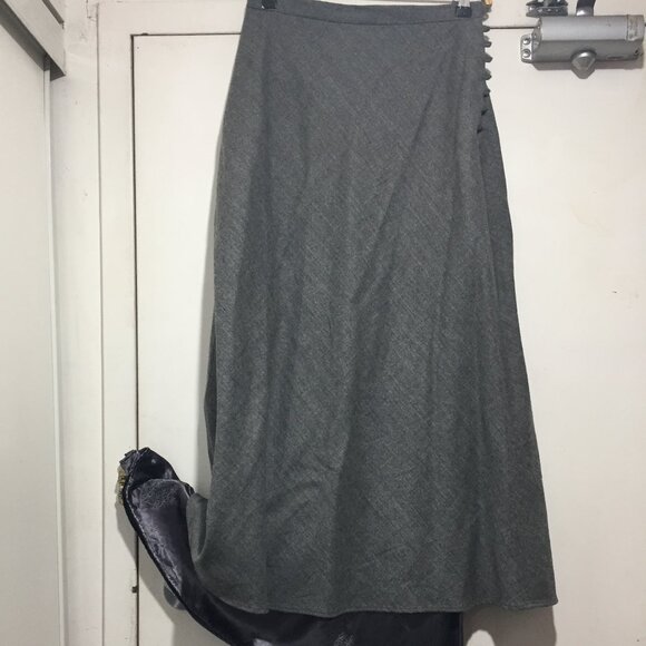 VINTAGE TRISTAN & ISEUT WOOL MAXI SKIRTS SIZE 8 - Picture 8 of 16